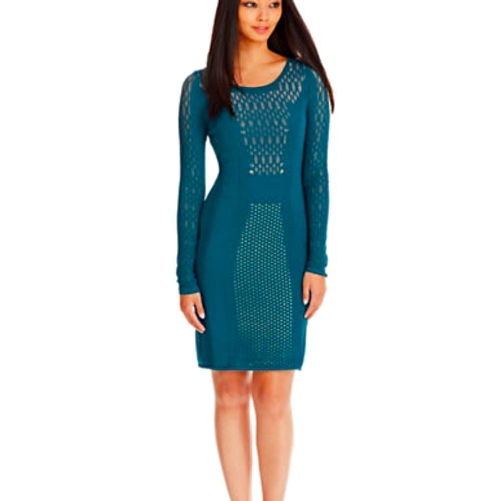 Catherine Malandrino Harper Open Knit Sheath Dress S size